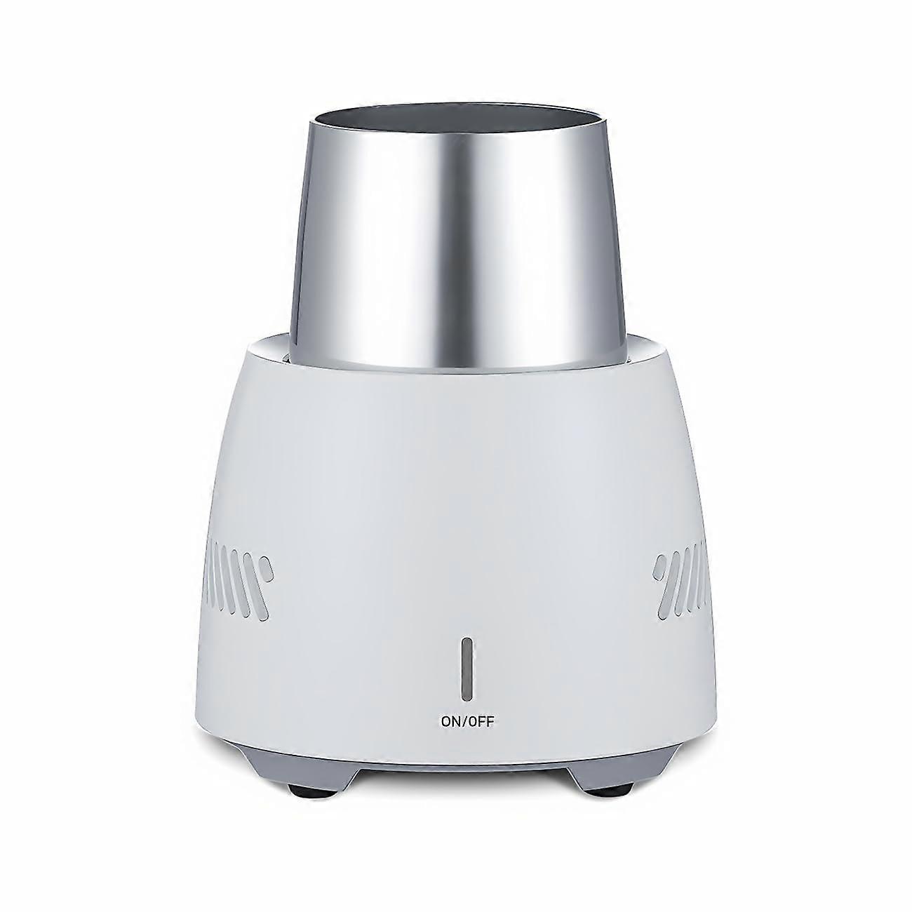 Portable Drink Chiller with Fast Cooling for Beer, Soda, Milk – Mini Tabletop and Outdoor Use (White)