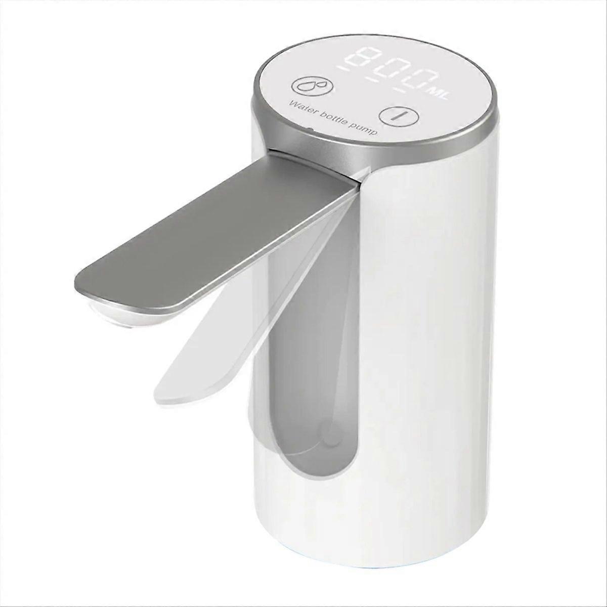 LED Display Water Bottle Pump Foldable Electric 1200mah Rechargeable Automatic Stop Touch Button 3 Quantitative Settings