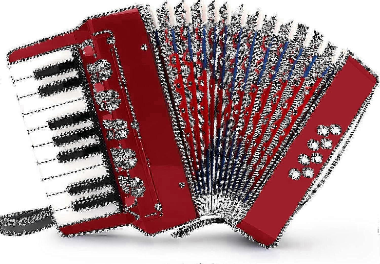 Button accordion 10-key control accordion includes 3 valves Easy to play Lightweight and environment0603 NO.37 Edition 1129