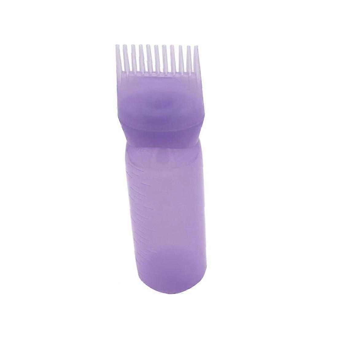 120ml Hair Dye Applicator Bottle with Comb for Even Coverage and Root Touch Up – Purple