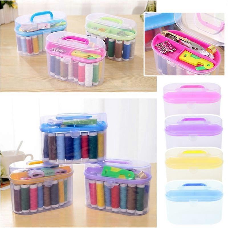 Double-layer portable home sewing needle and thread box, 10 yuan store FR20026