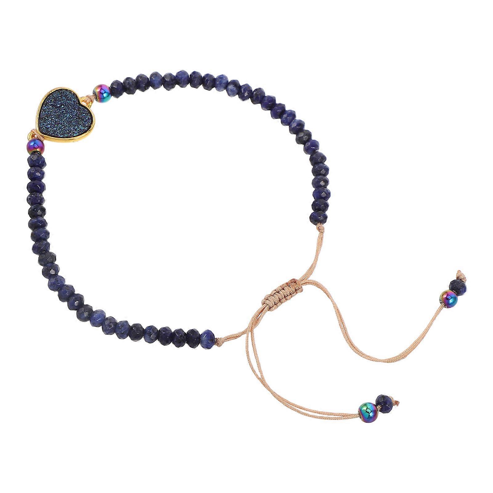 Natural Stone Bead Bracelet Adjustable Braided String Bracelet for All