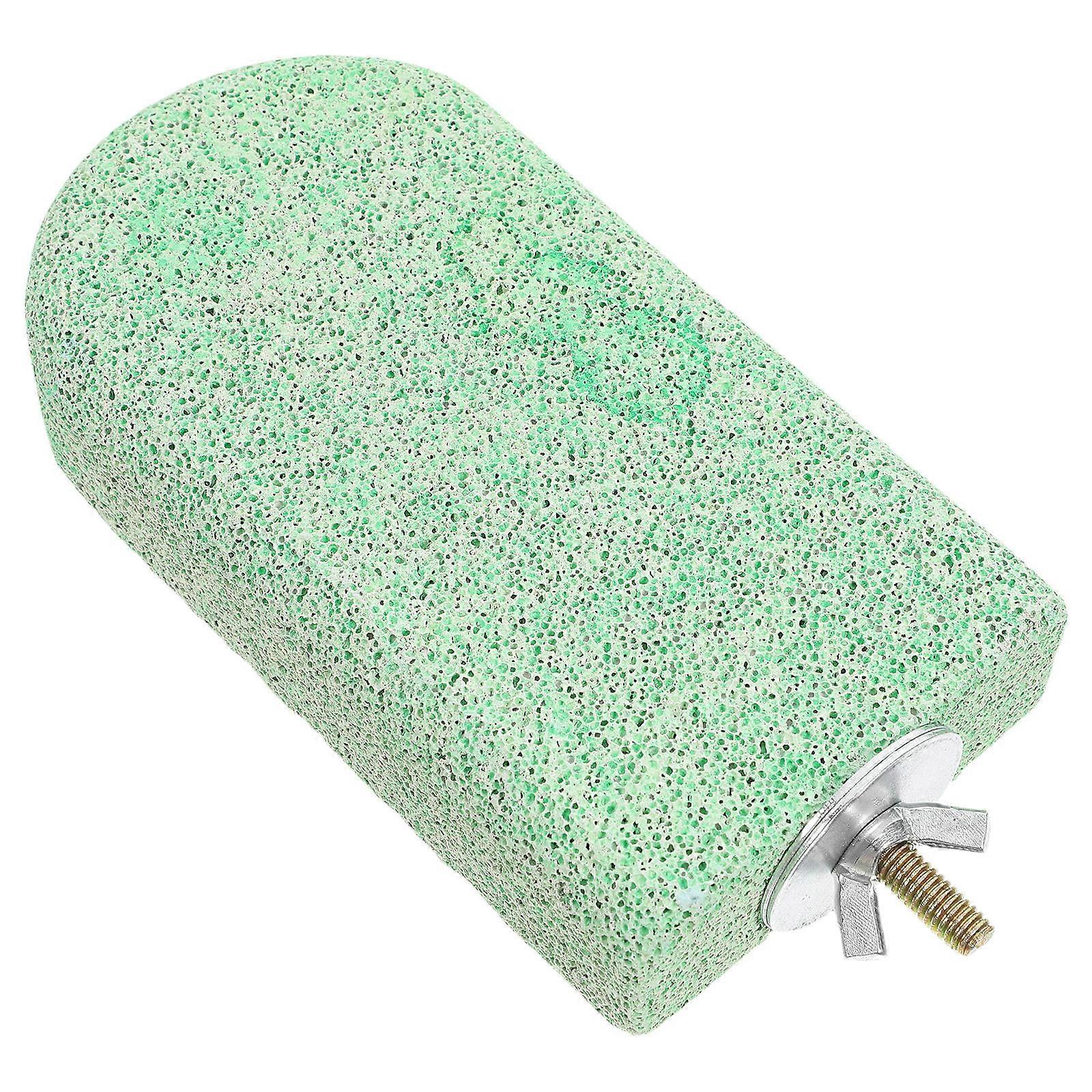 Parrot Perch Grinding Stone Platform for Chewing in Light Green Color