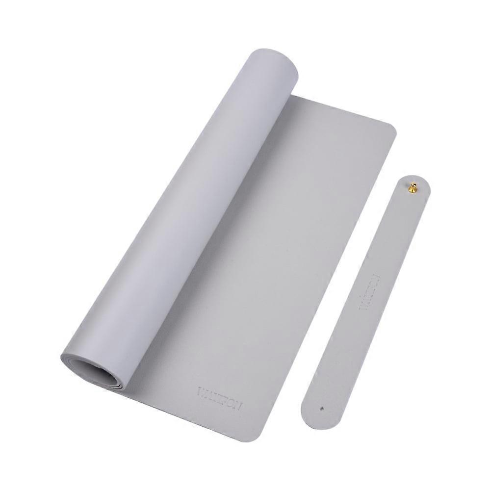 Waterproof Desk Mat, Mouse Pad for Desktop, Keyboard and Mouse, Leather Desk Pad Protector for Office and Home (Gray, 24x16.9inch)