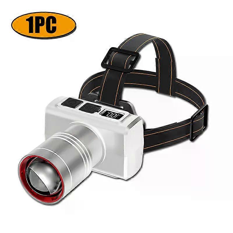 Powerful Sensor LED Headlamp USB Rechargeable Headlight Zoomable Head Lamp Waterproof Head Light High Lumens Head Flashlight