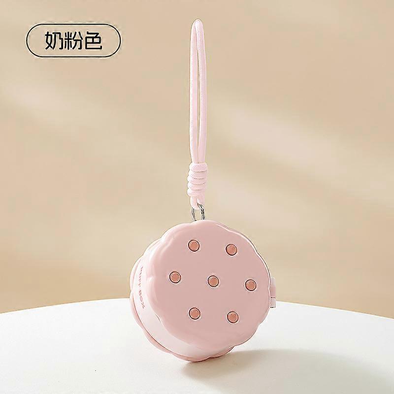 1pcs Cookie Shape Double-layer Powder Puff Storae Box Safe Material Multifunctional Cosmetic Storage Box Dustproof Box Organizer