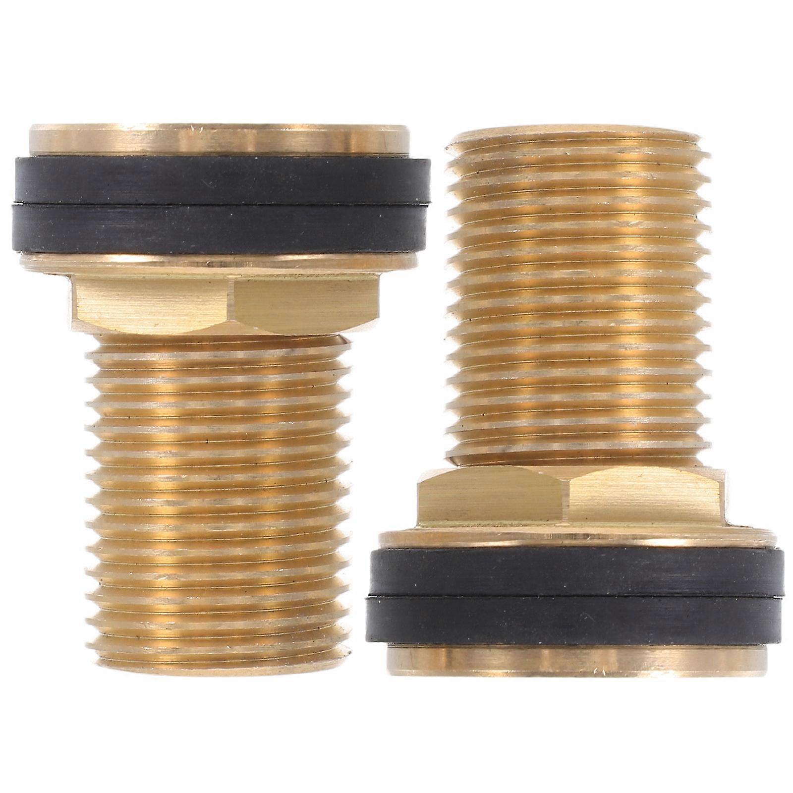 Tank Connector with Rubber Rings for Durable Use 2Pcs