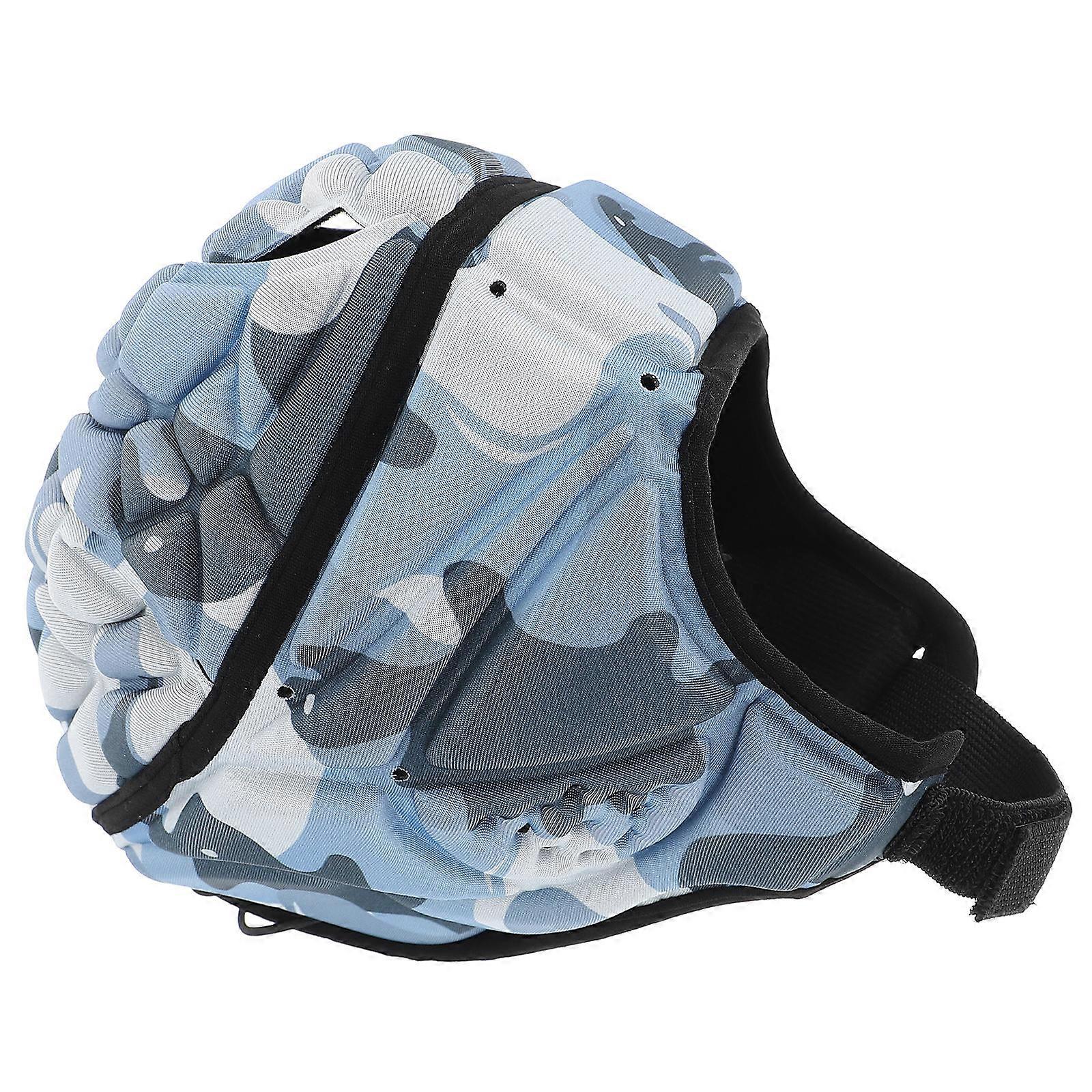 Blue for Protection Adjustable Goalkeeper Sports Head Protector
