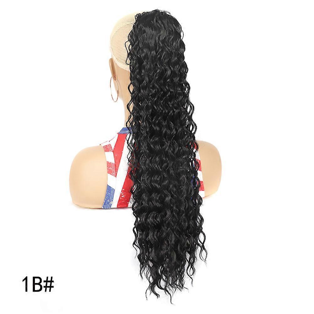 16" 22" 30" Extra Long Wig Women's Wig Ponytail Net Drawstring Deep Curly Hair