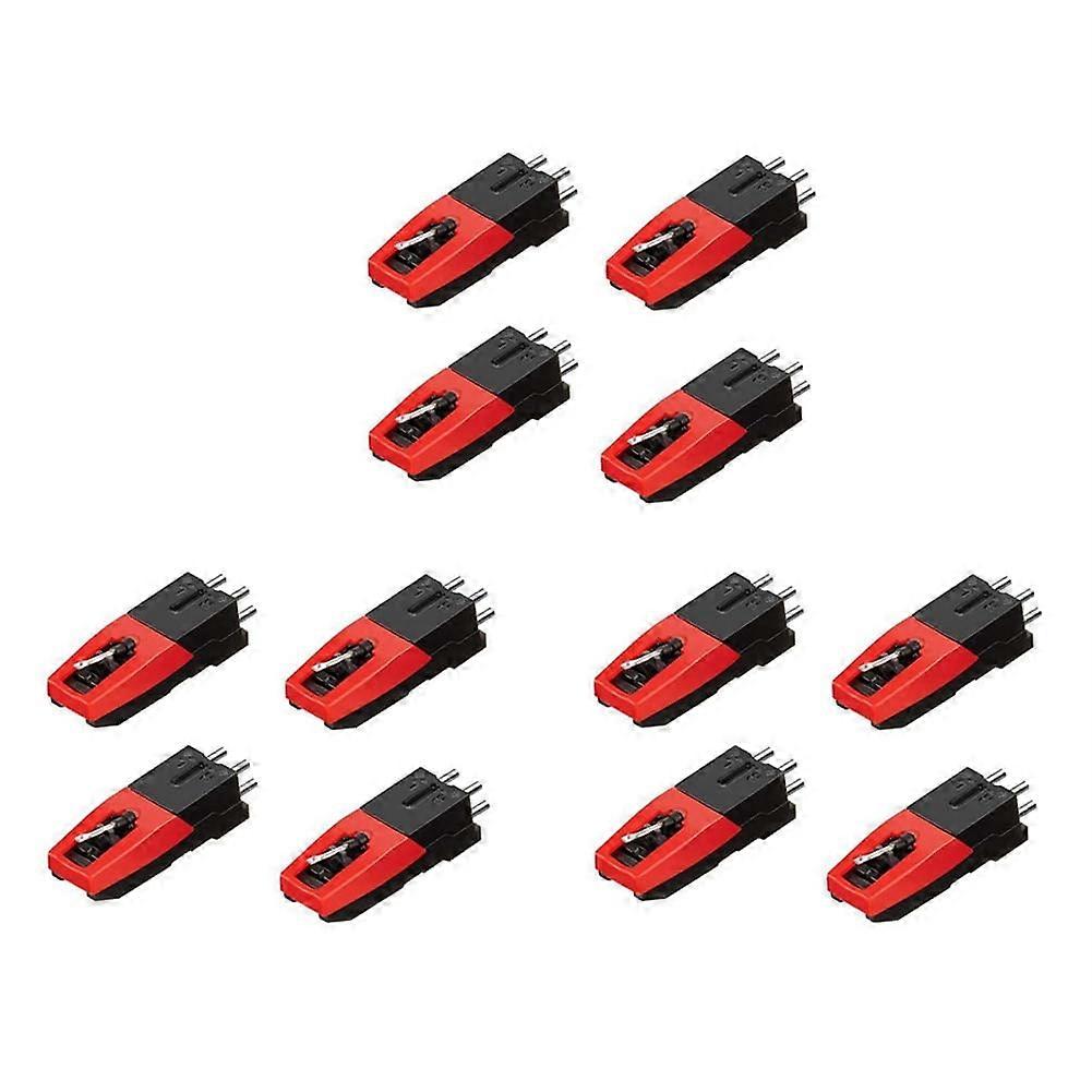 Phonograph Record Player Turntable 12Piece Replacement Stylus Needles Set Compatible With Ion LP Turntables