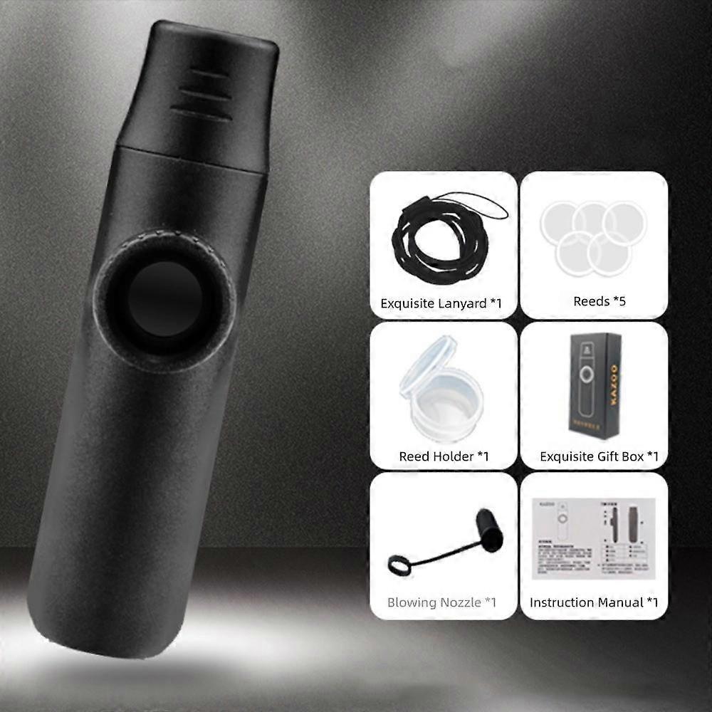 Keyboard Accompaniment Portable ABS Kazoo Lightweight Reusable Kazoo Flute Professional Kazoo Guitar Accompaniment