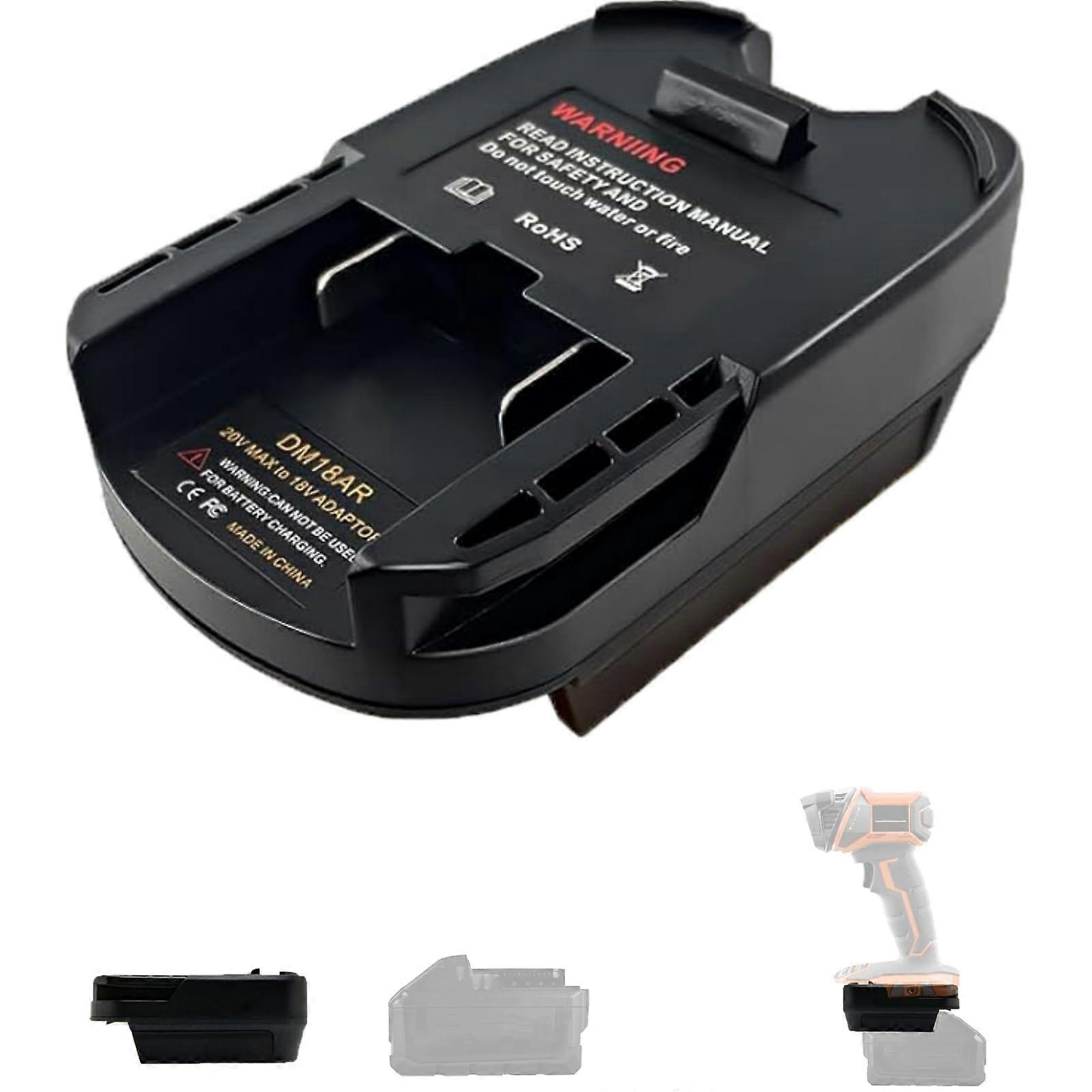 Battery Adapter for Milwaukee M18 to Ridgid 18V Cordless Tools, Durable CrossBrand Power Use