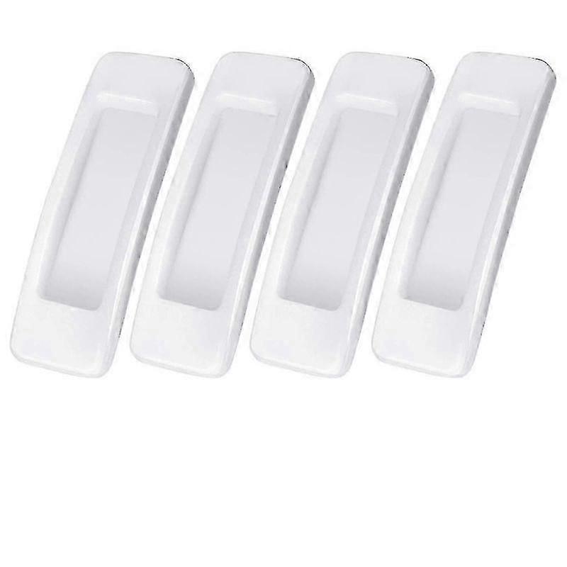 4-Pack White Sliding Door Handles with Adhesive Backing