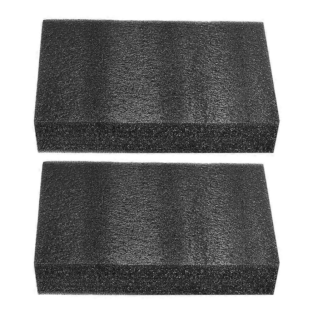 Tool Box Foam Polyethylene Foam Insert for Packaging 2Pcs Black Cushioning