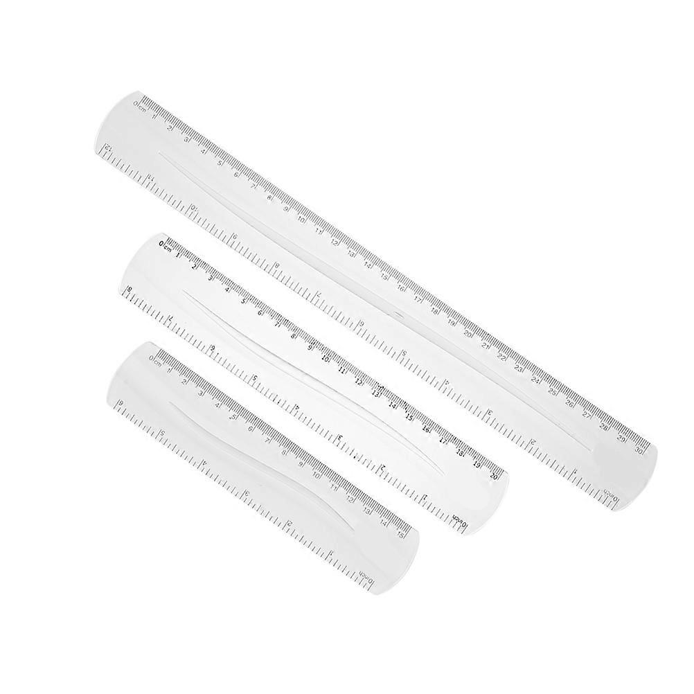 Multi-Functional Measuring Ruler PVC Material Architects Engineers 3Pcs