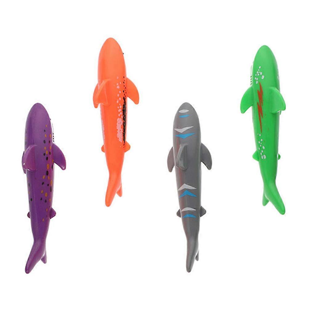 Diving Sharks Core Toy for Kids with 4Pcs Multi-Function Pool Accessories