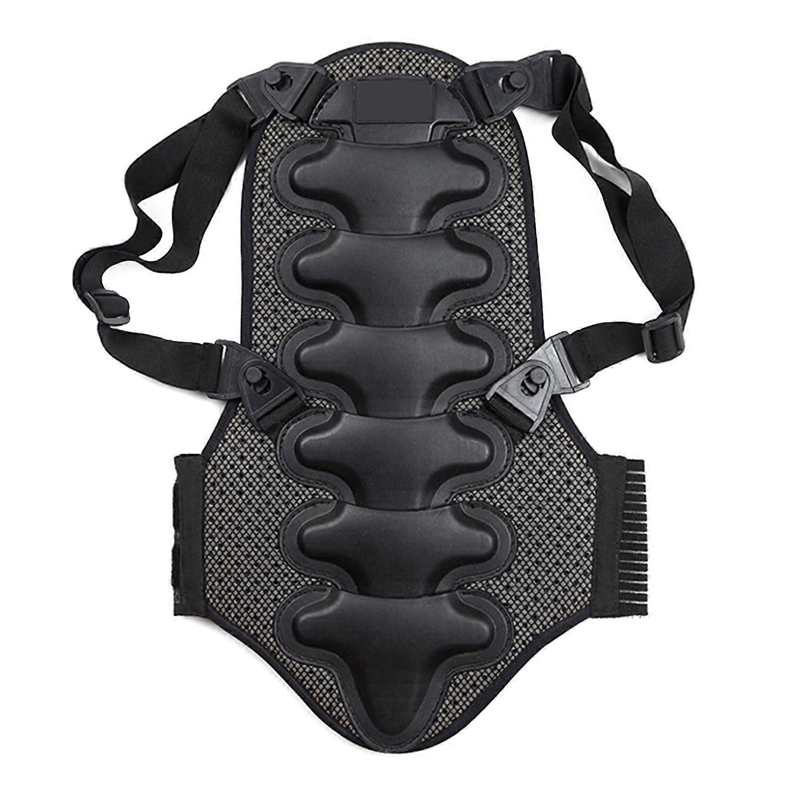 Motorcycle Back Protector with Shock Absorption and Adjustable Waistband for Skiing Snowboarding