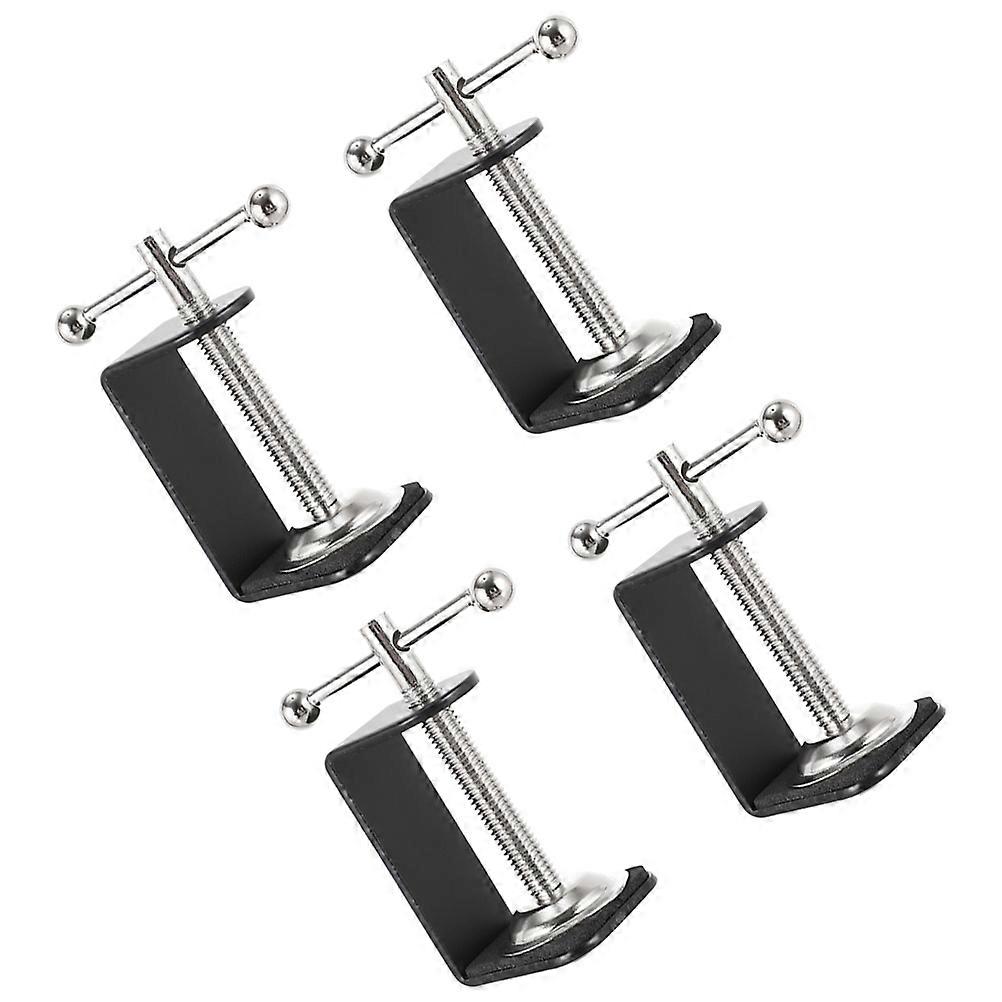 Universal Clamps For Table Practical Design Space-Saving Design Stainless Steel 4Pcs