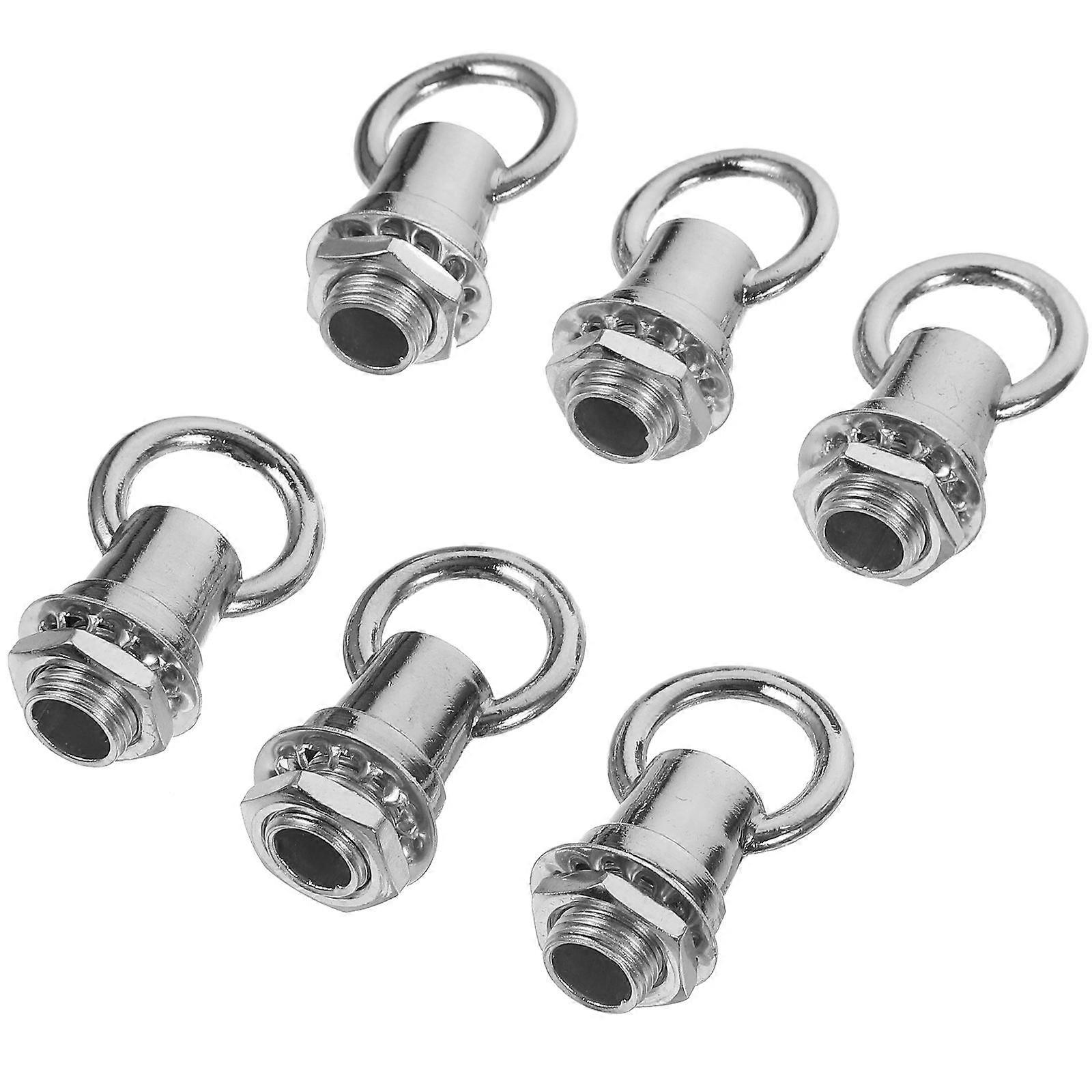 Ceiling Hook for Light Fixture Hanging Eye Bolt Hook Fastener 6Pcs Silver