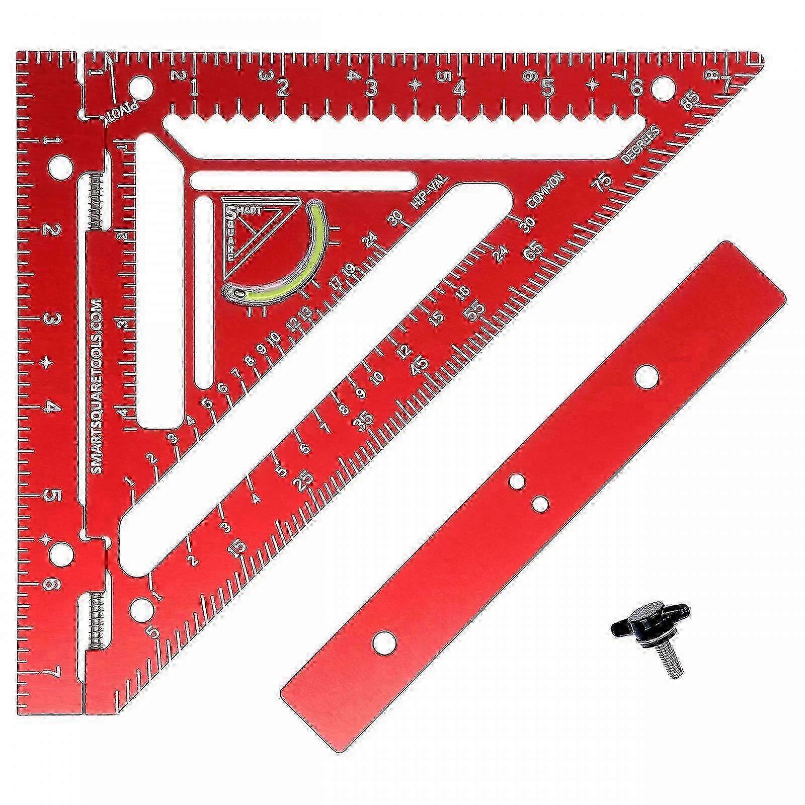 7.5" Premium Carpenter\'s Square with Smart Bubble - Jig Block - Precision Level Work - Repeatable Marking -GSLHL
