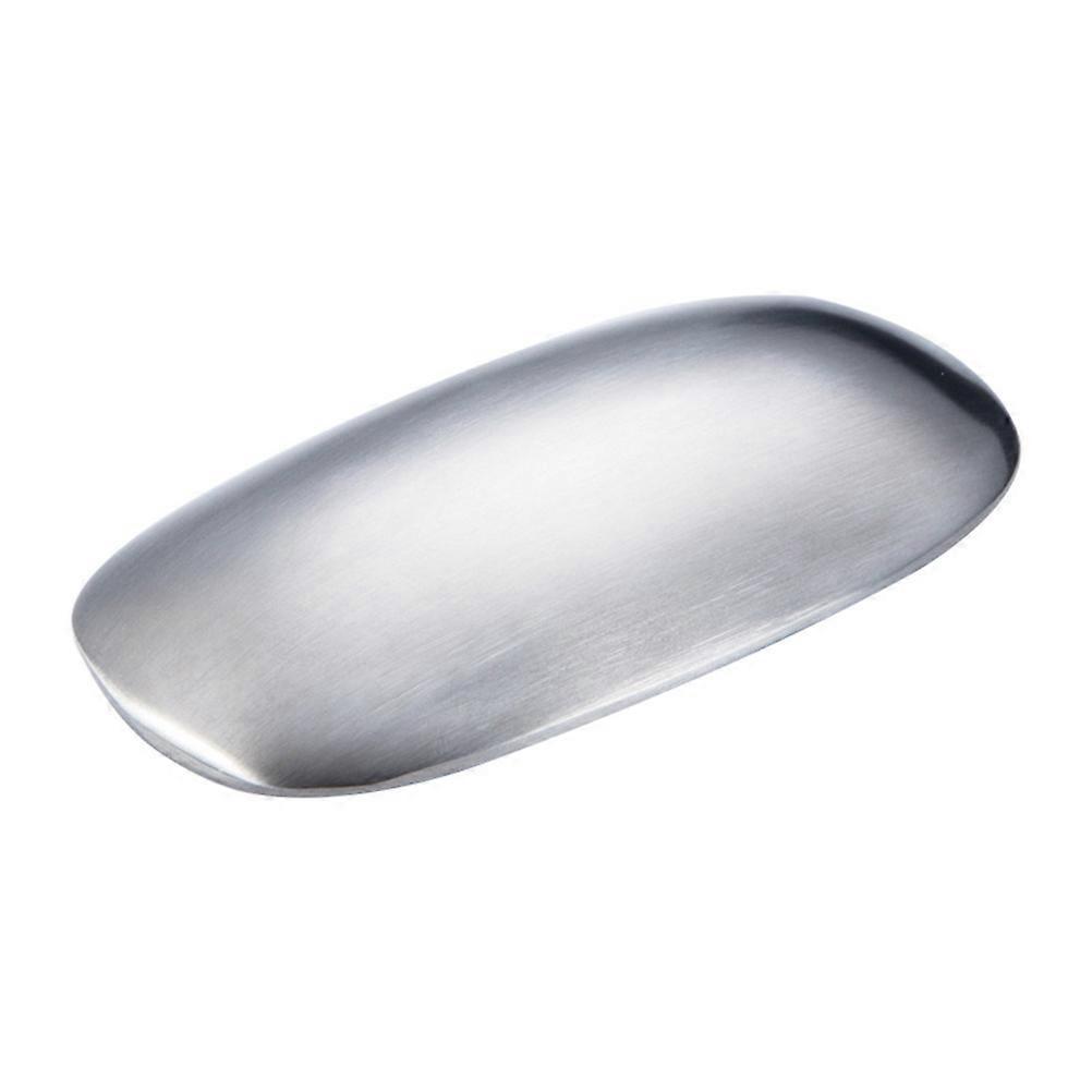 Stainless Steel Deodorizing Soap Bar for Kitchen Use Silver 5 Inch