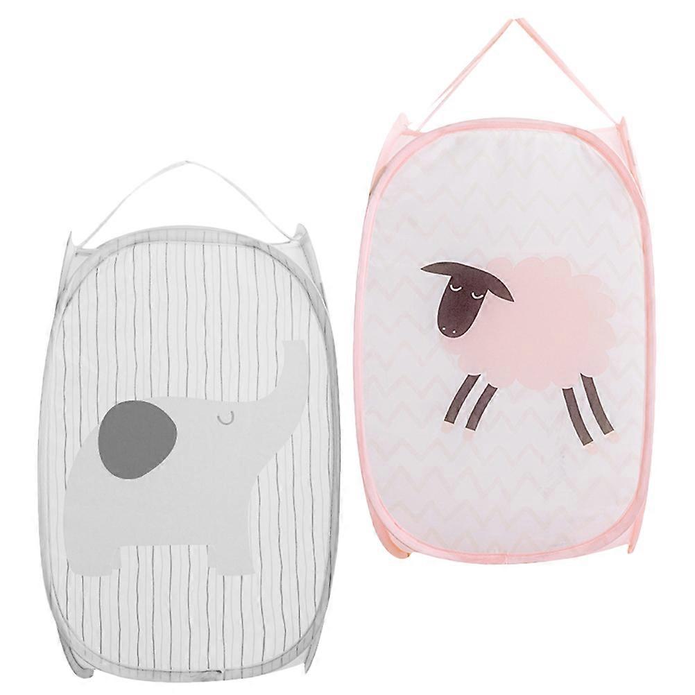 Assorted Color Laundry Hamper For Space-Saving Storage In Home And Dormitory 8Pcs