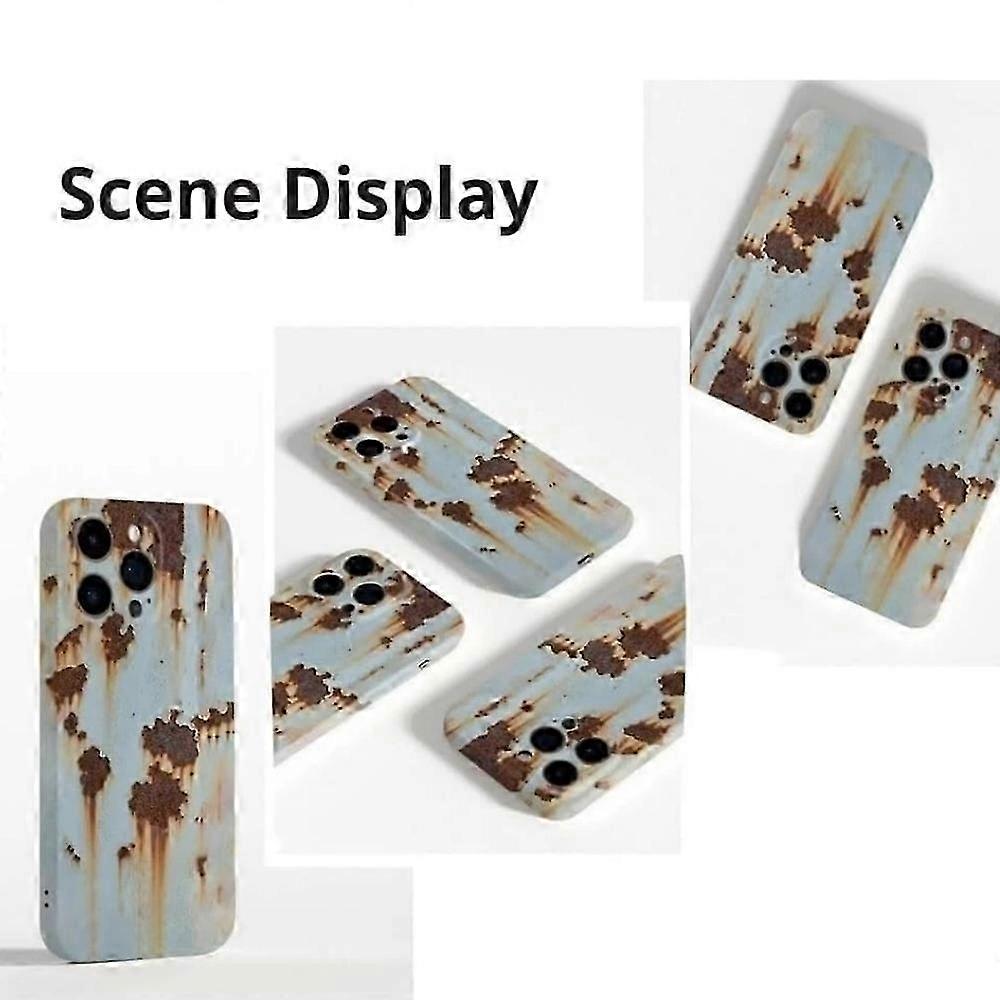 Rust Phone Case with Realistic Rust Gloss, Magnetic ShockAbsorption for iPhone 16/15/14/13 Pro Max