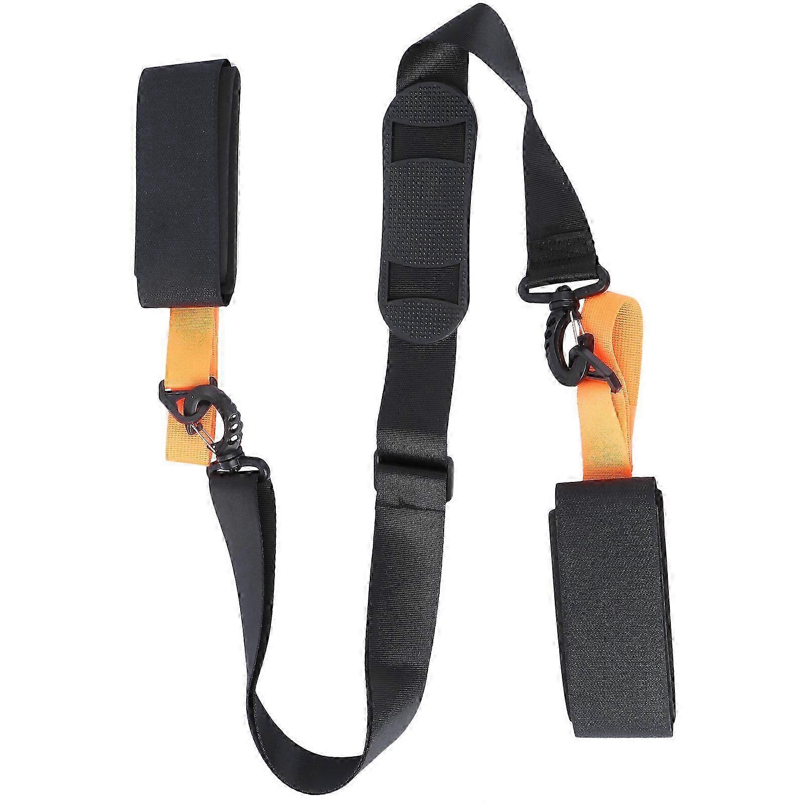 Snowboard Carry Strap Adjustable Ski Shoulder Strap for Snowboard 2Pcs Orange