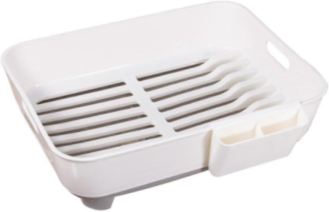 Dish Drying Rack with Utensil Holder, Large Capacity, Fast Drainage, RustResistant for Kitchen Counter