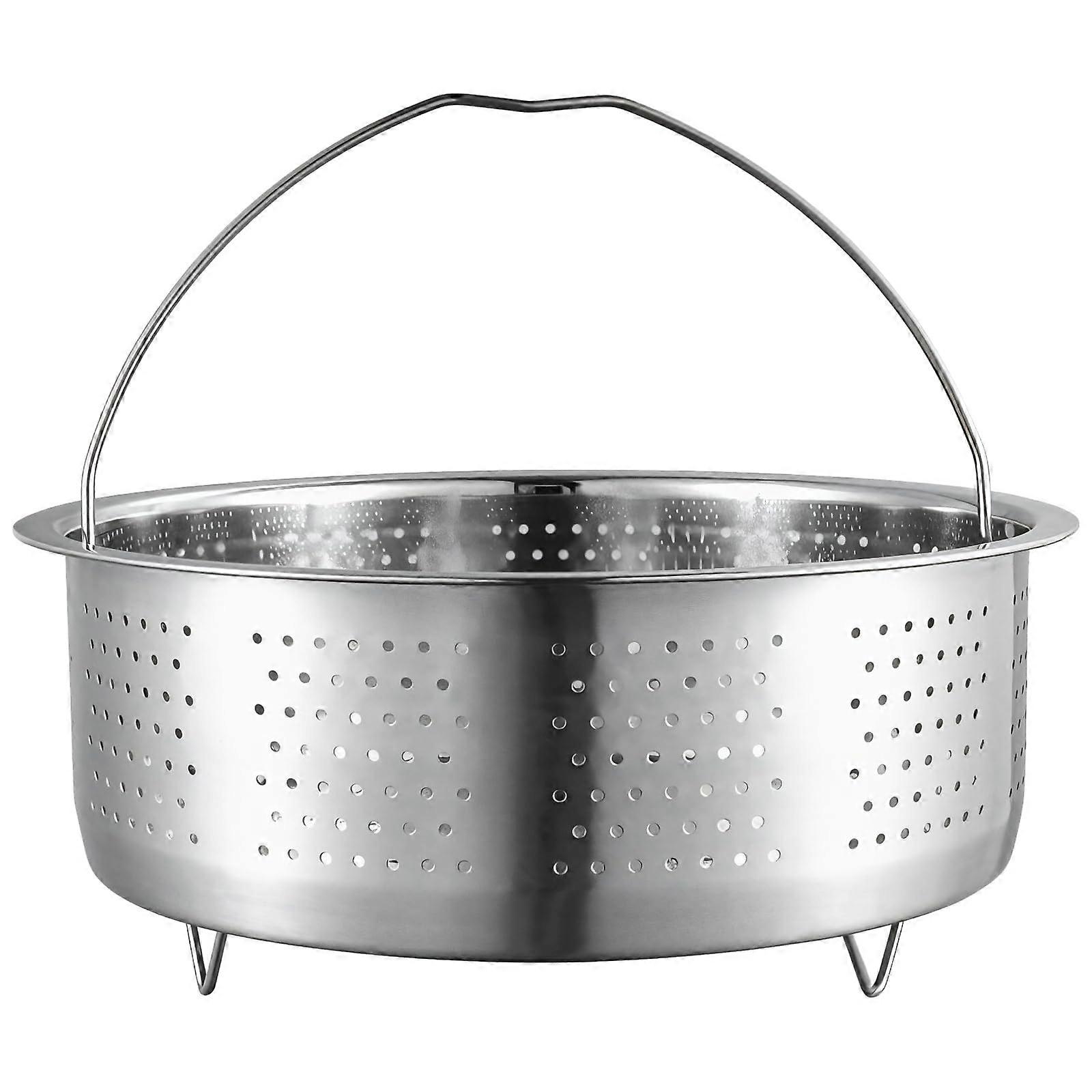 Multipurpose Stainless Steel Vegetable Steamer Basket with Handle for Rice Cookers and Pots