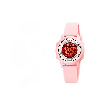 Veeki Kids Digital Sport Waterproof Watch for Girls Boys, Kid Sports Outdoor LED Electrical Watches with Luminous Alarm Stopwatch Child Wristwatch(Pin