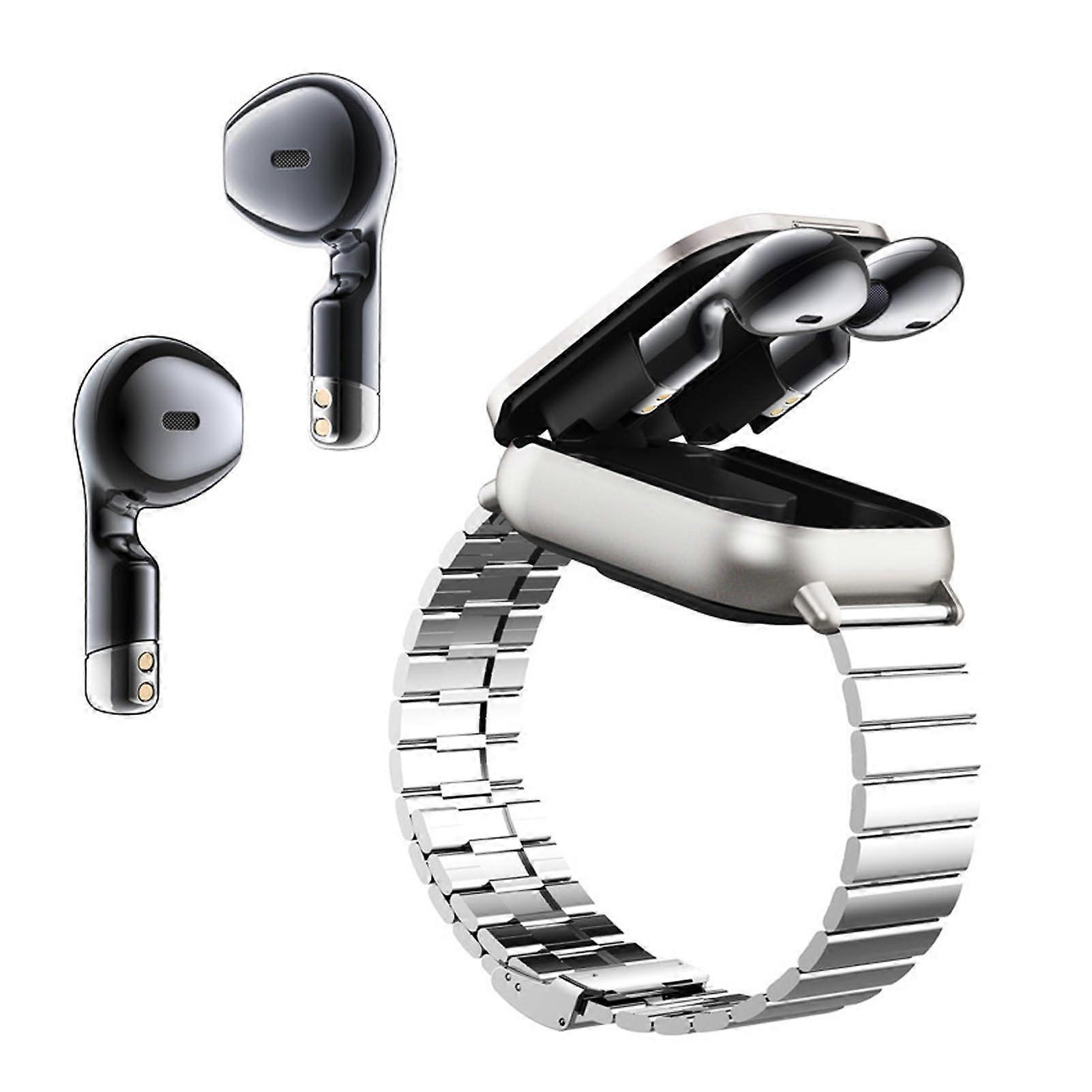 2in1 Smart Watch with Bluetooth Earbuds, 2Inch HD Touch Screen Fitness Tracker for Android