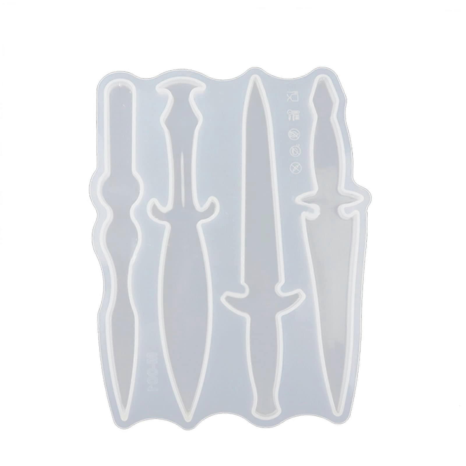 Sword Shape Silicone Fondant Molds for Cake Decorating Candy Chocolate Baking Set Style1