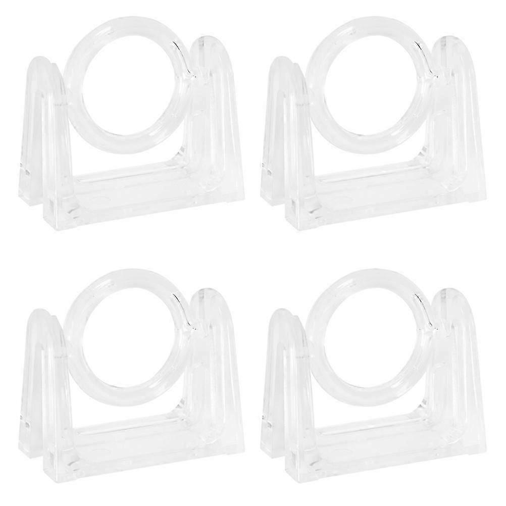 Self Adhesive Curtain Rod Bracket ABS for Easy Mounting 20Pcs