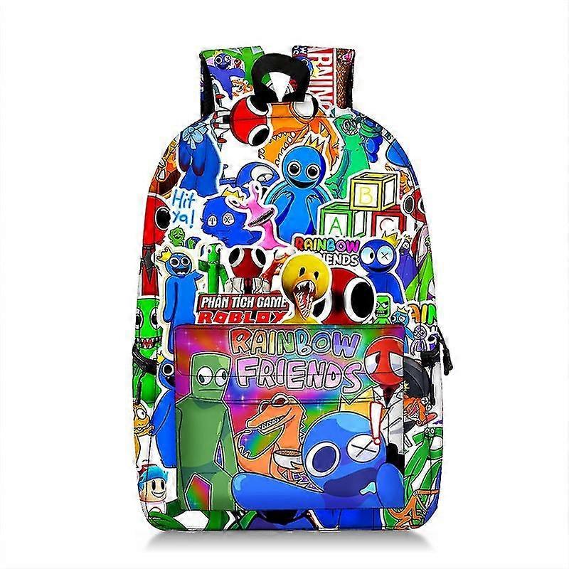 Children's Gift Rainbow Friends Printing Student Backpack Large Capacity Backpack Computer Bag