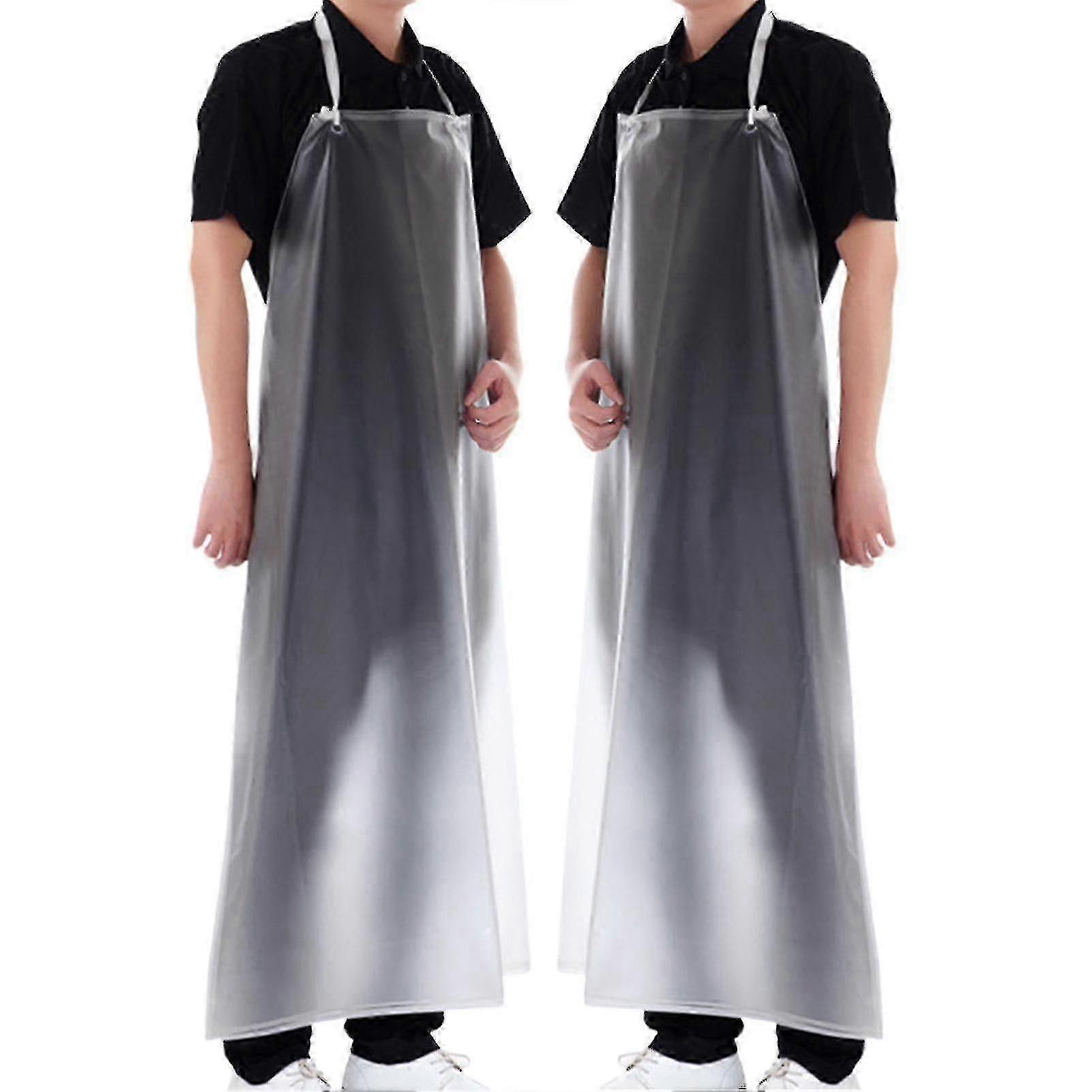 2pcs Ed Oil- Transparent Pvc Kit Aprons