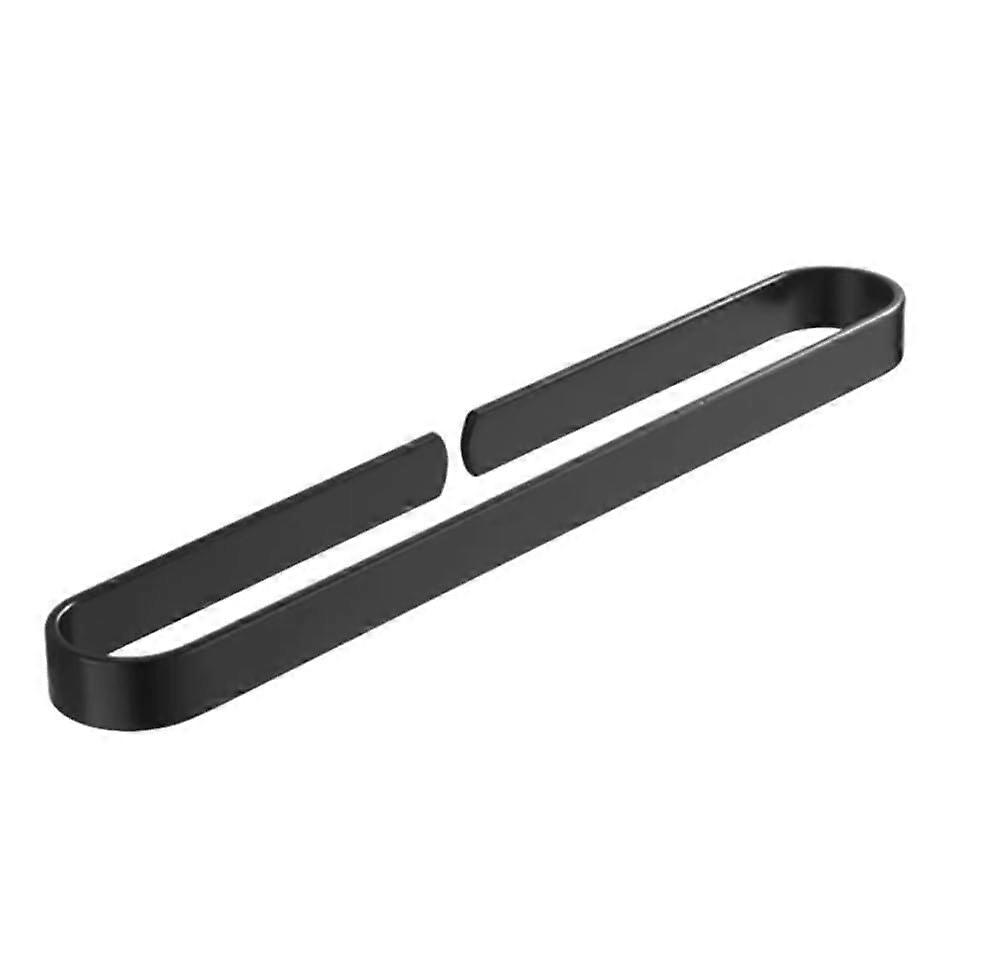 Bathroom Hardware Set Matte Black Towel Bar Nail Easy Installation CorrosionResistant 40cm