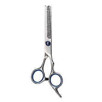 6.0-inch stainless steel hairdressing scissors set, including flat shears, thinning shears, bangs shears, and thinning shears.