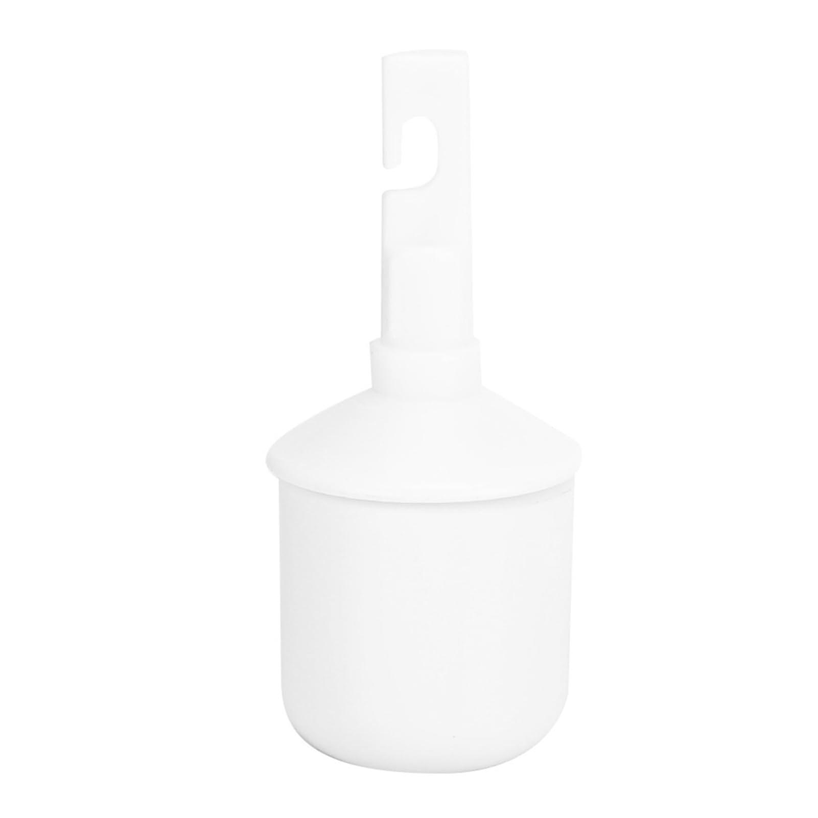 Blind Cane Tip with Continuous Rolling Feedback for Hook Style Walking Stick, Durable White Plastic