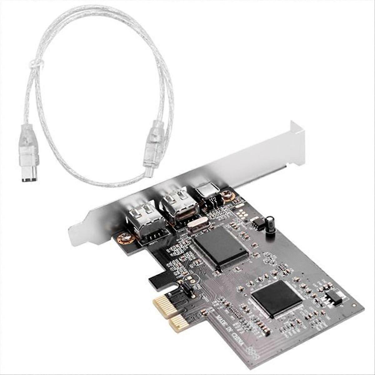 PCI Express X1 PCI-E FireWire 1394A IEEE1394 Controller Card 3 Port