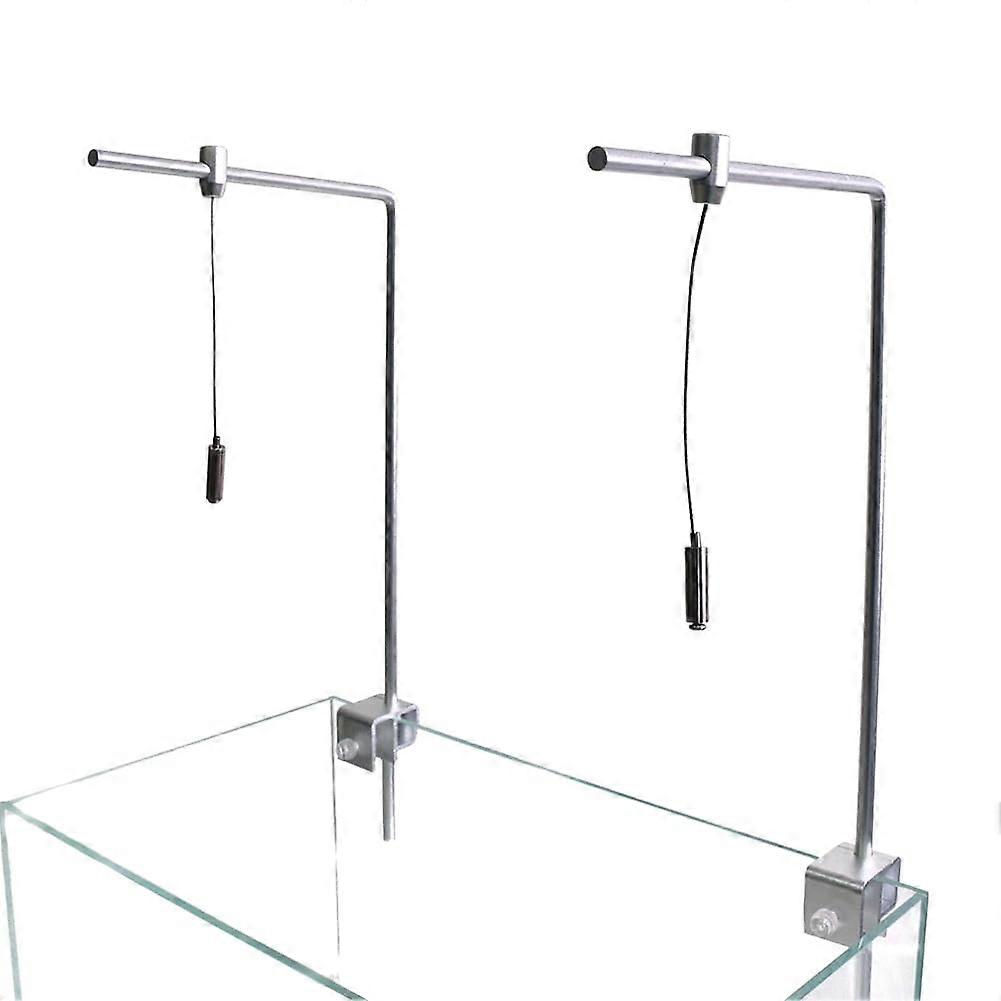 Adjustable Aquarium Light Stand with Universal LED Compatibility and Height Adjustable Bracket for Fish Tanks
