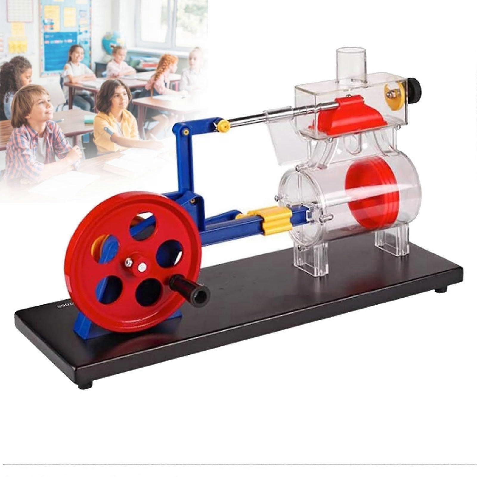 Transparent DoubleActing Steam Engine Model with Visible Energy Conversion for Educational Demonstration