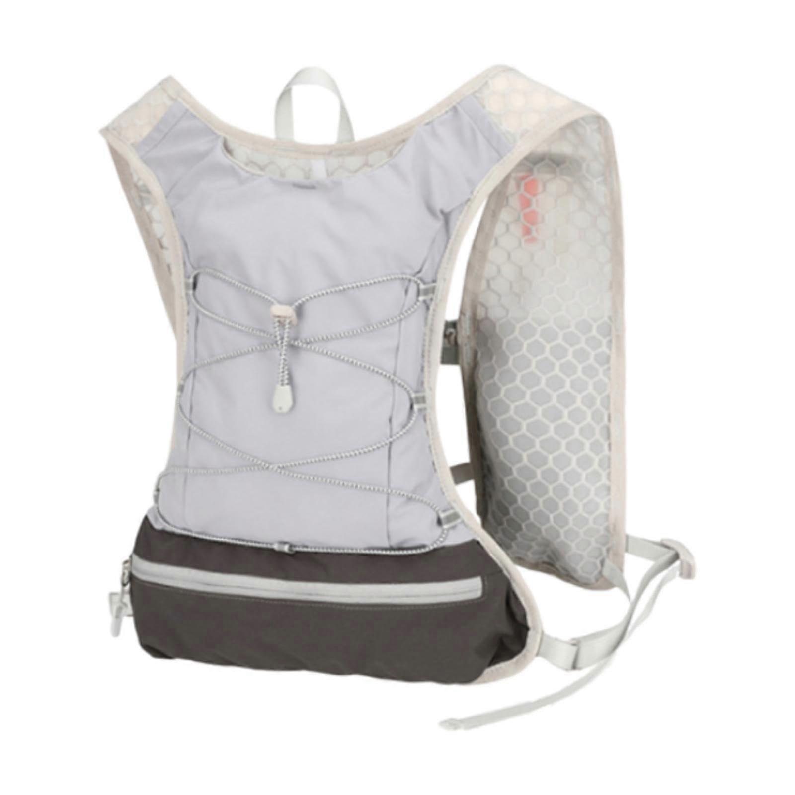 Hydration Backpack with Water Bladder and Reflective Strips for Running Cycling Hiking