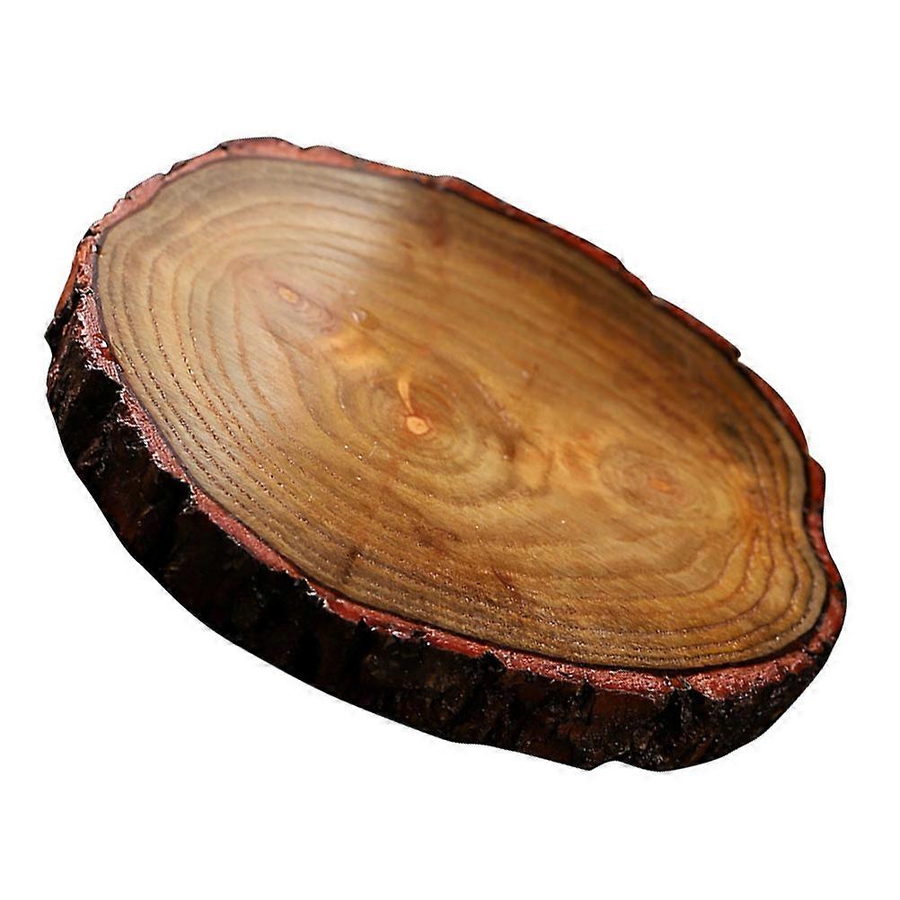 Rustic Coasters Wood Slice Coaster Restaurant Use Noise Reduction 9x9cm 1Pcs