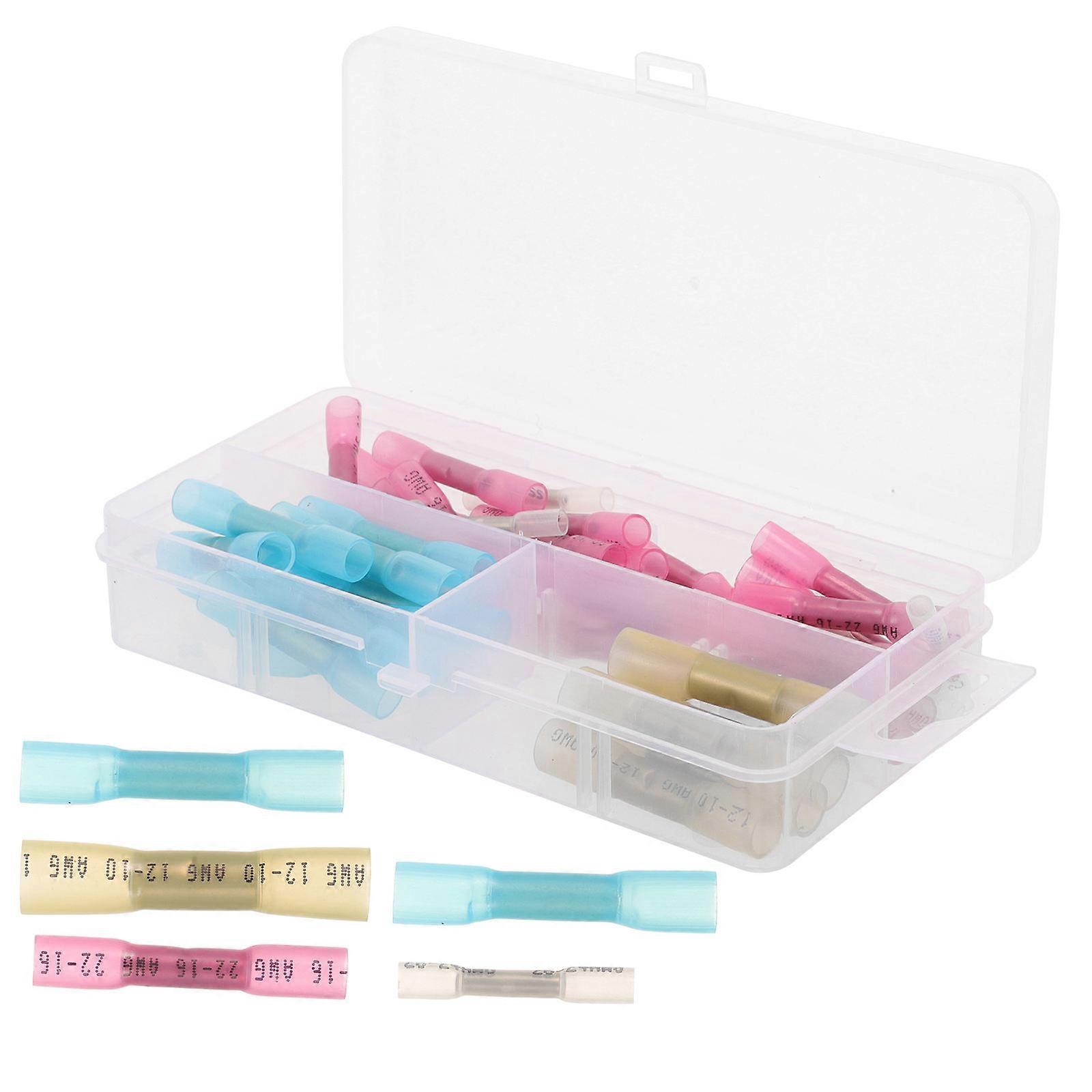 Electrical Connectors Kit Butt Wire Connectors for Reliable Connections 50Pcs