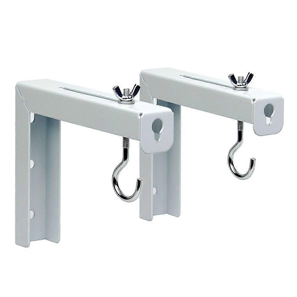 2Pcs Projector Curtain Hanger Projector Screen L-Bracket Mounting Hanger Holder Adjustable Extension Mount Stand