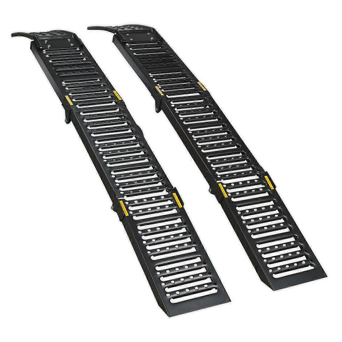 Sealey Fcr500 Steel Folding Loading Ramps 500Kg Capacity Per Pair