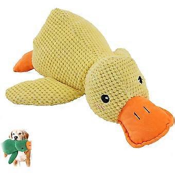 De Mellow Dog, de Mellow Dog kalmerende eend, hond kalmerende eend speelgoed, kwakzalver-kwakzalver Duck hond speelgoed, schattig geen vulling eend met zachte pieper