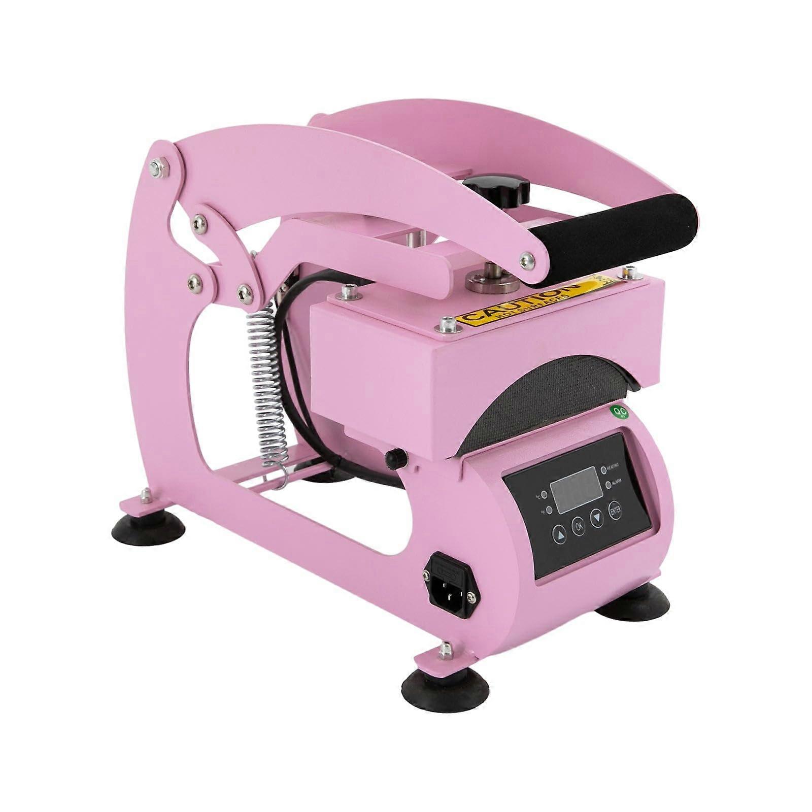 Hat Heat Press Machine with Precise Temperature Control, 2in1 Cap Press for Custom Baseball Caps, Light Pink