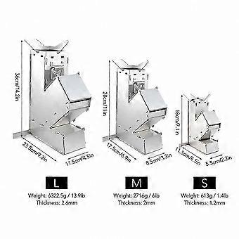 Portable Stainless Steel Wood Stove for Camping and Outdoor Use Detachable Rocket Stove for Tents and Picnics